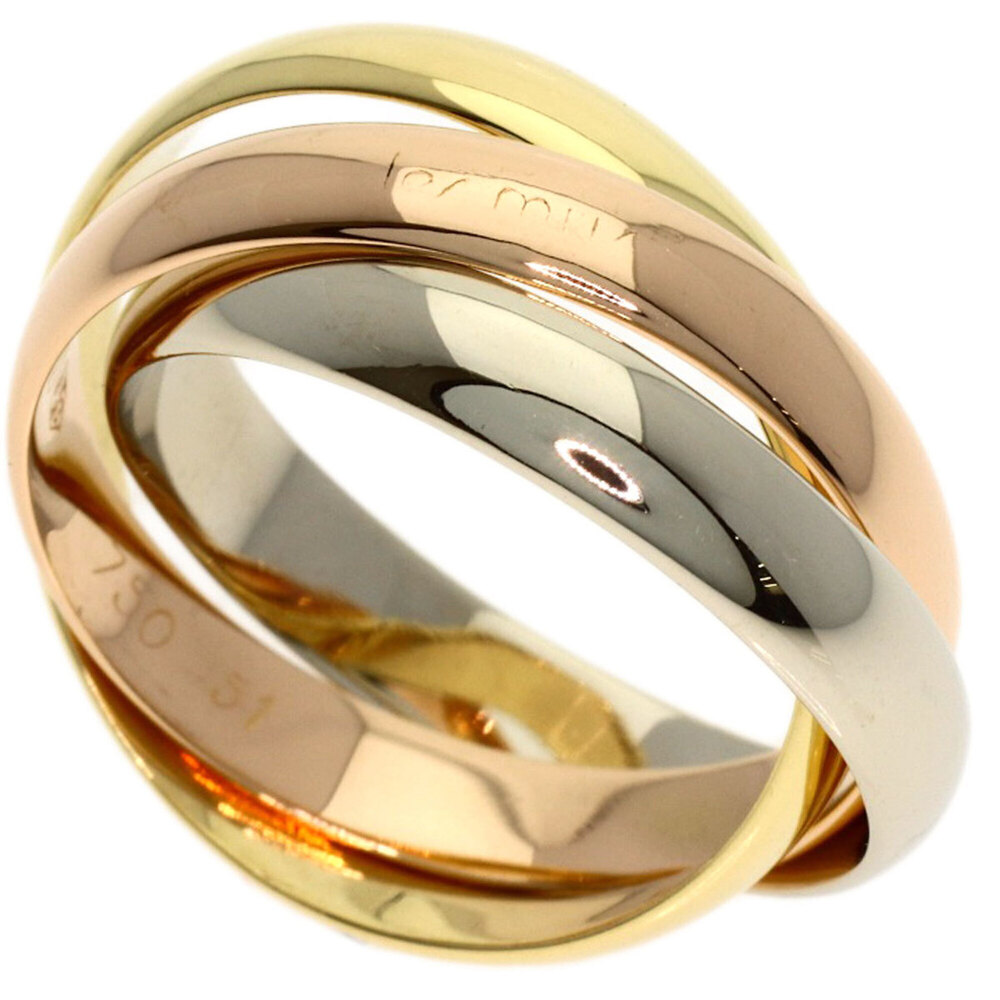 Cartier Trinity #51 Ring - 18K Yellow Gold/18K Pink White Gold Women's CARTIER